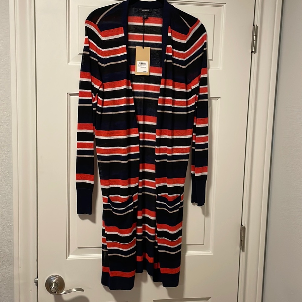 Halogen Lightweight Duster Open Cardigan, Sz S, NWT